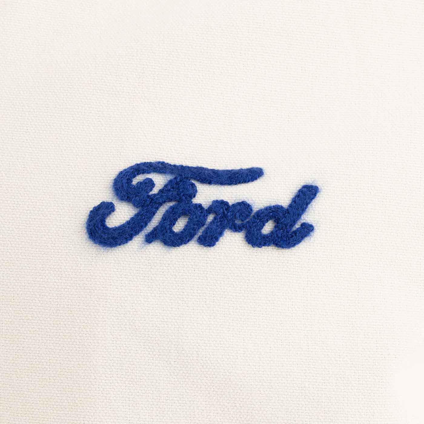 Blue Ford logo on a white background