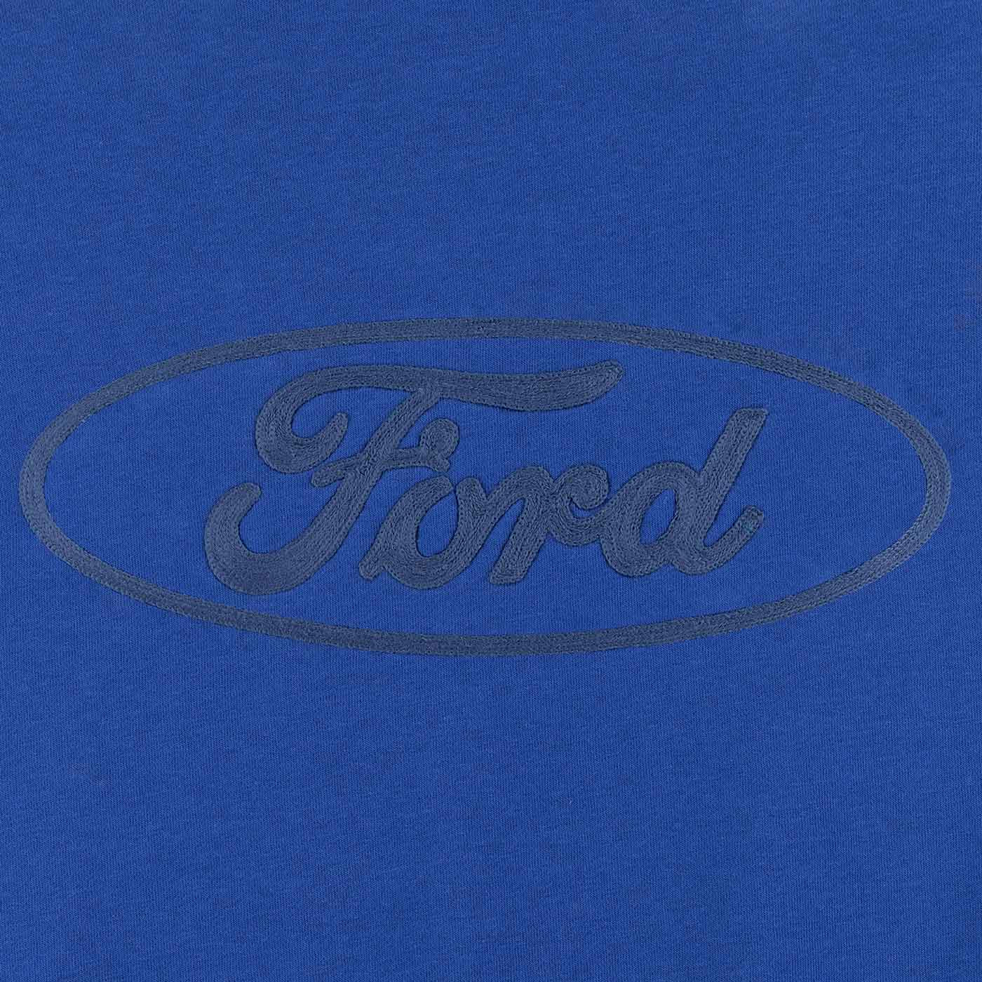 Ford logo on a blue background