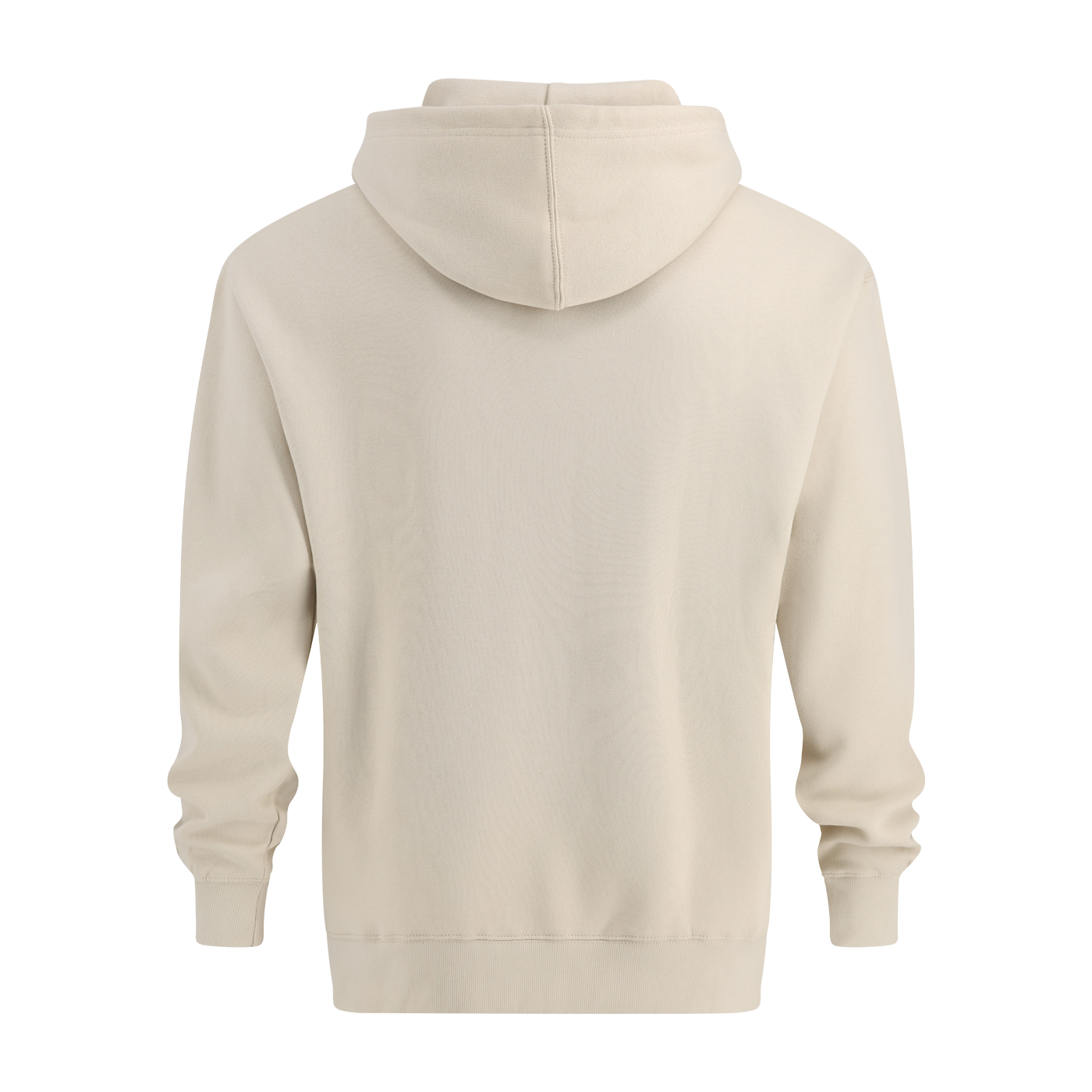 Beige hoodie on a white background