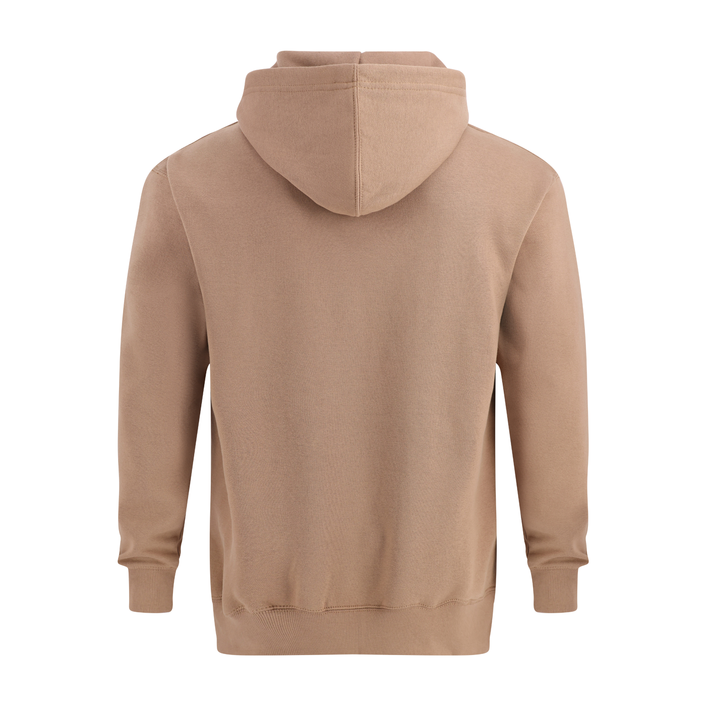 Beige hoodie on a white background