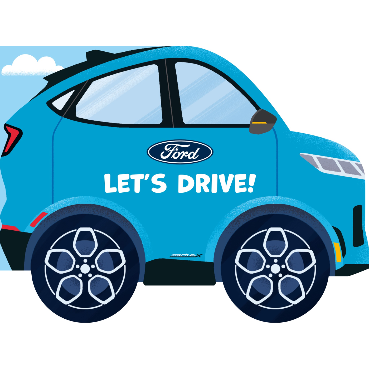 Mustang Mach-E shaped Ford Children's book cover