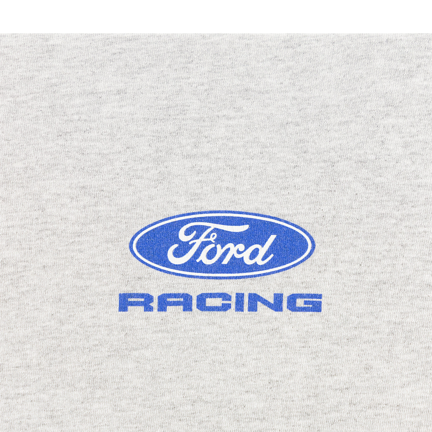 Ford Racing logo on a textured gray background