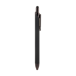 Black pen with stylus on a white background