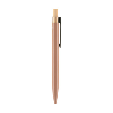 Beige pen on a white background