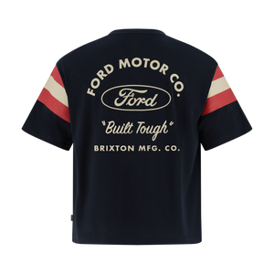 Black t-shirt with Ford Motor Co. branding on a white background