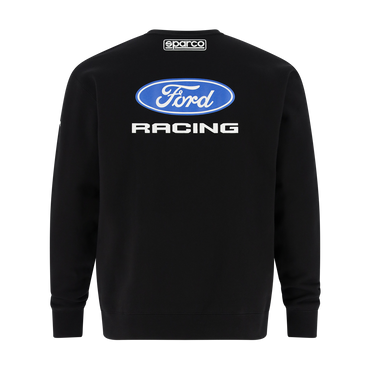Black sweatshirt with Ford Racing logo on the back, featuring Sparco branding.
