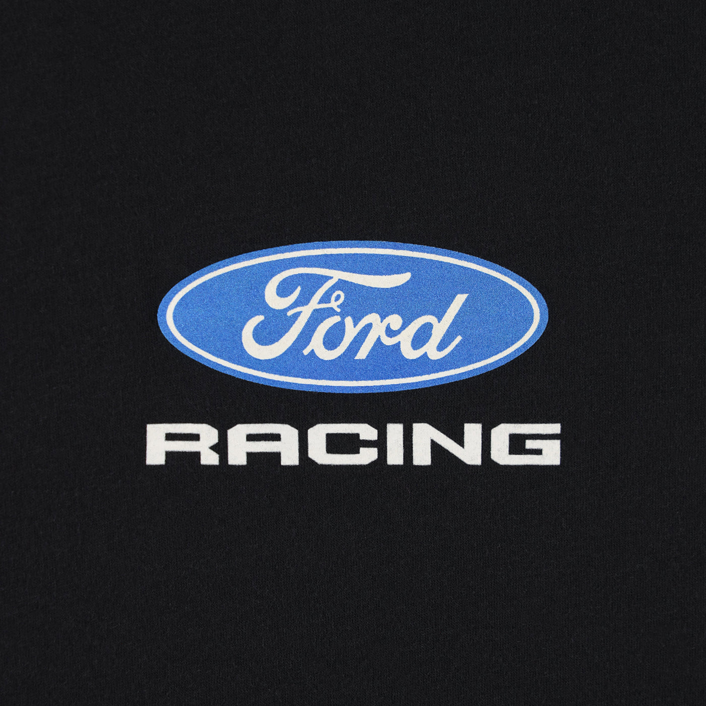 Ford Racing logo on a black background