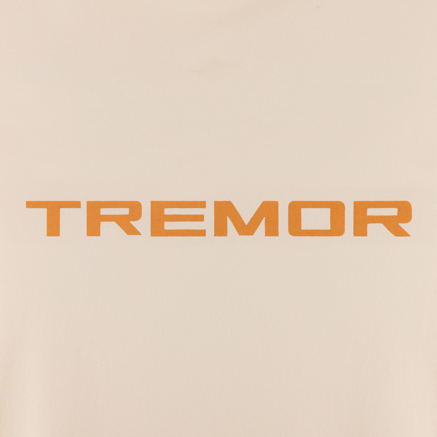 orange ford tremor text on a cream background