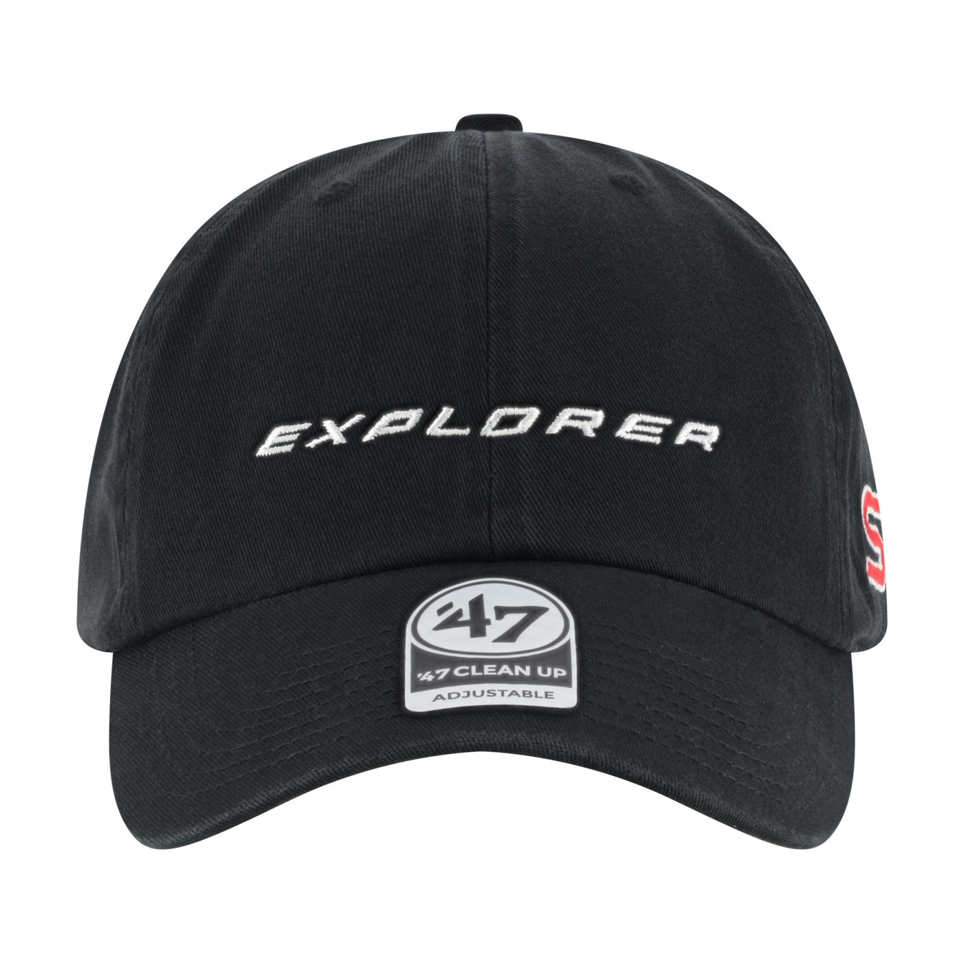 Black cap with 'Explorer' text and '47' brand logo on a white background