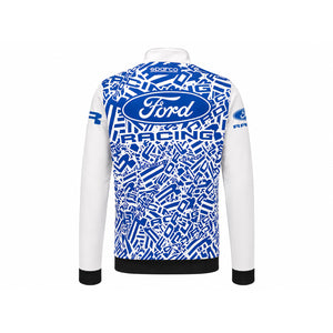 Ford racing and sparco camo blue and white racing jacket