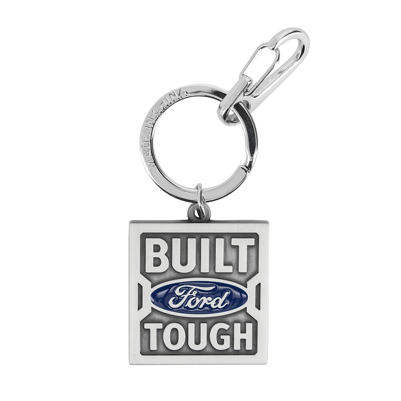 Built Ford Tough Keychain with Carabiner Clip