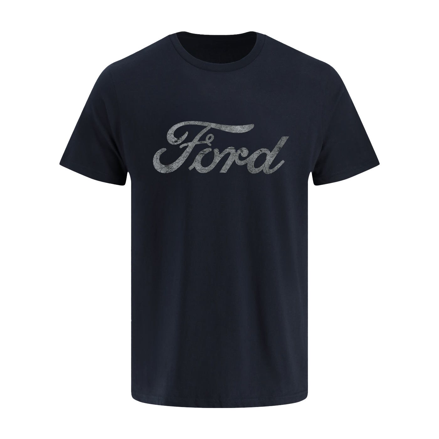 Ford Mens Distressed Script Short Sleeve T-Shirt