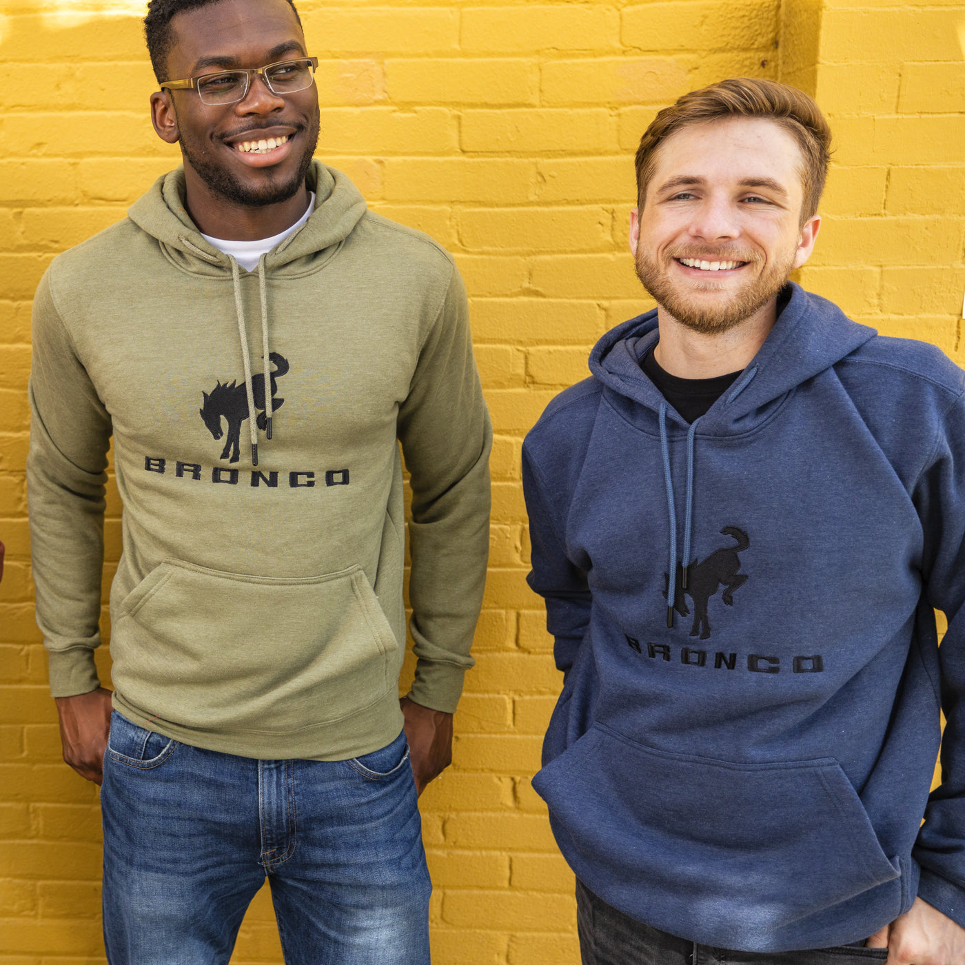 Ford Bronco Men's Embroidered Hooded Pullover Fleece - Lifestyle