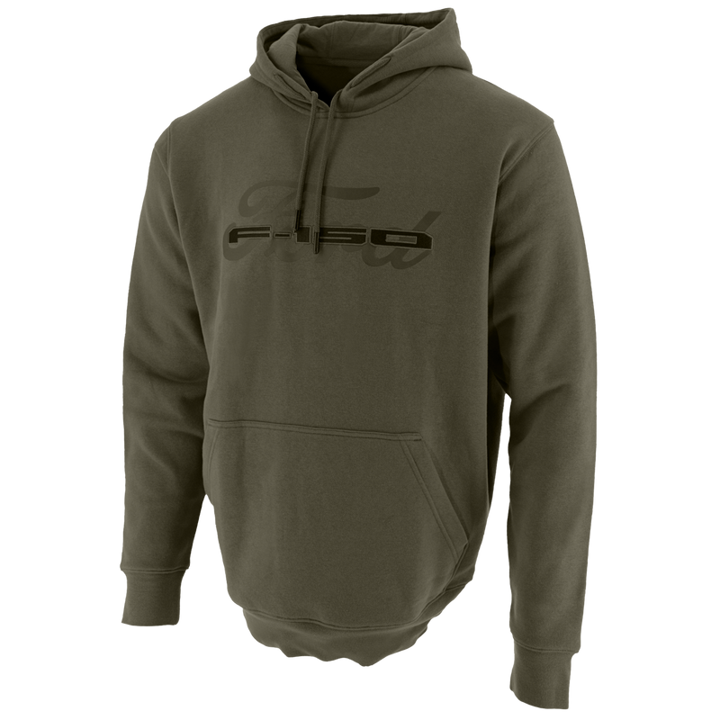 Ford Trucks Men's F-150 Embroidered Hooded Pullover Fleece - Front View