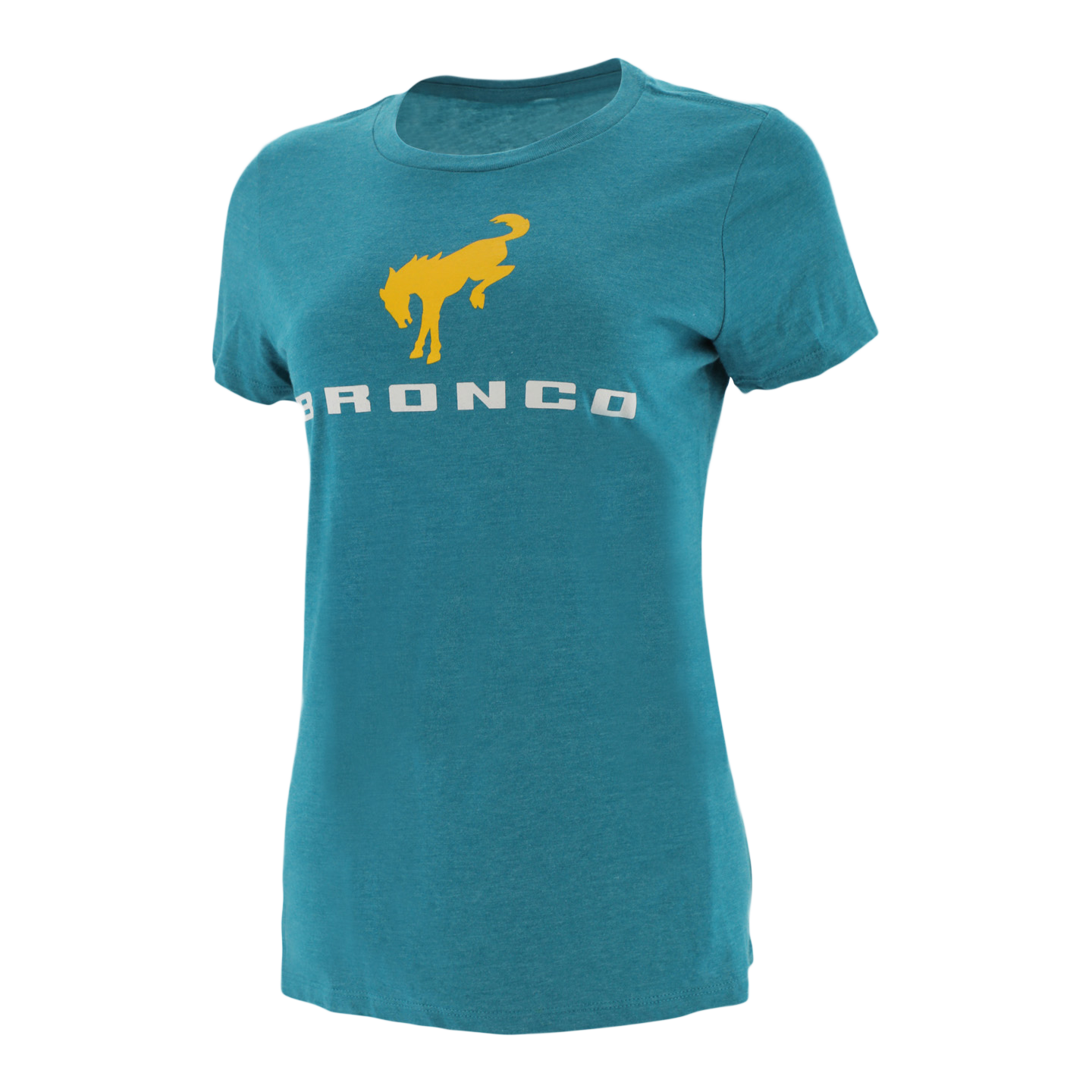 Ford Bronco Womens Stacked Logo V Neck T-Shirt