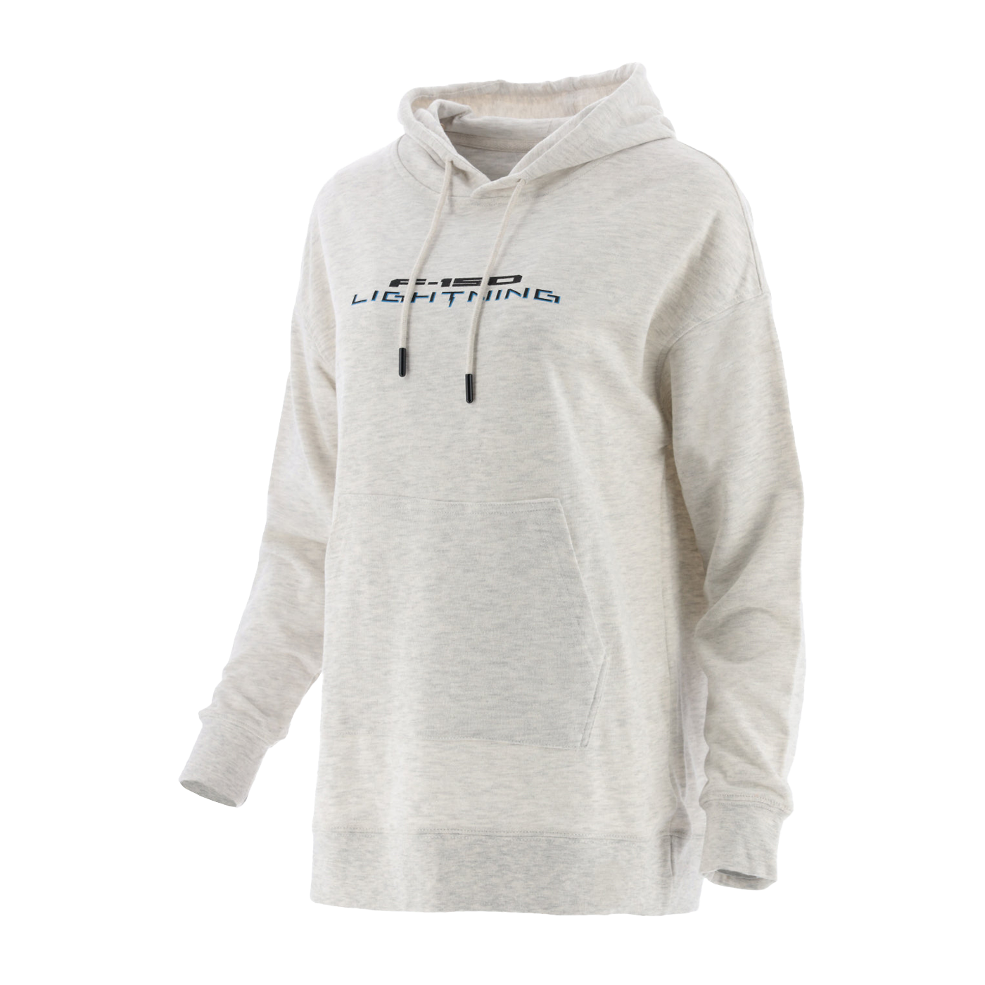 Light gray hoodie with 'FISU Lightning' text on a white background