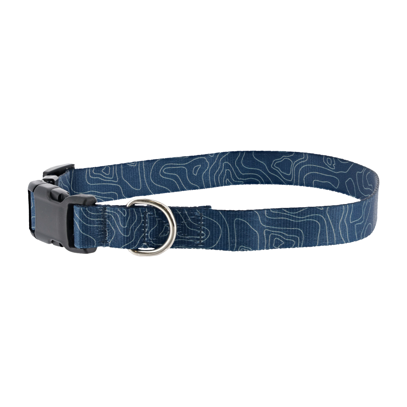 Ford Bronco Blue Topographical Adjustable Dog Collar