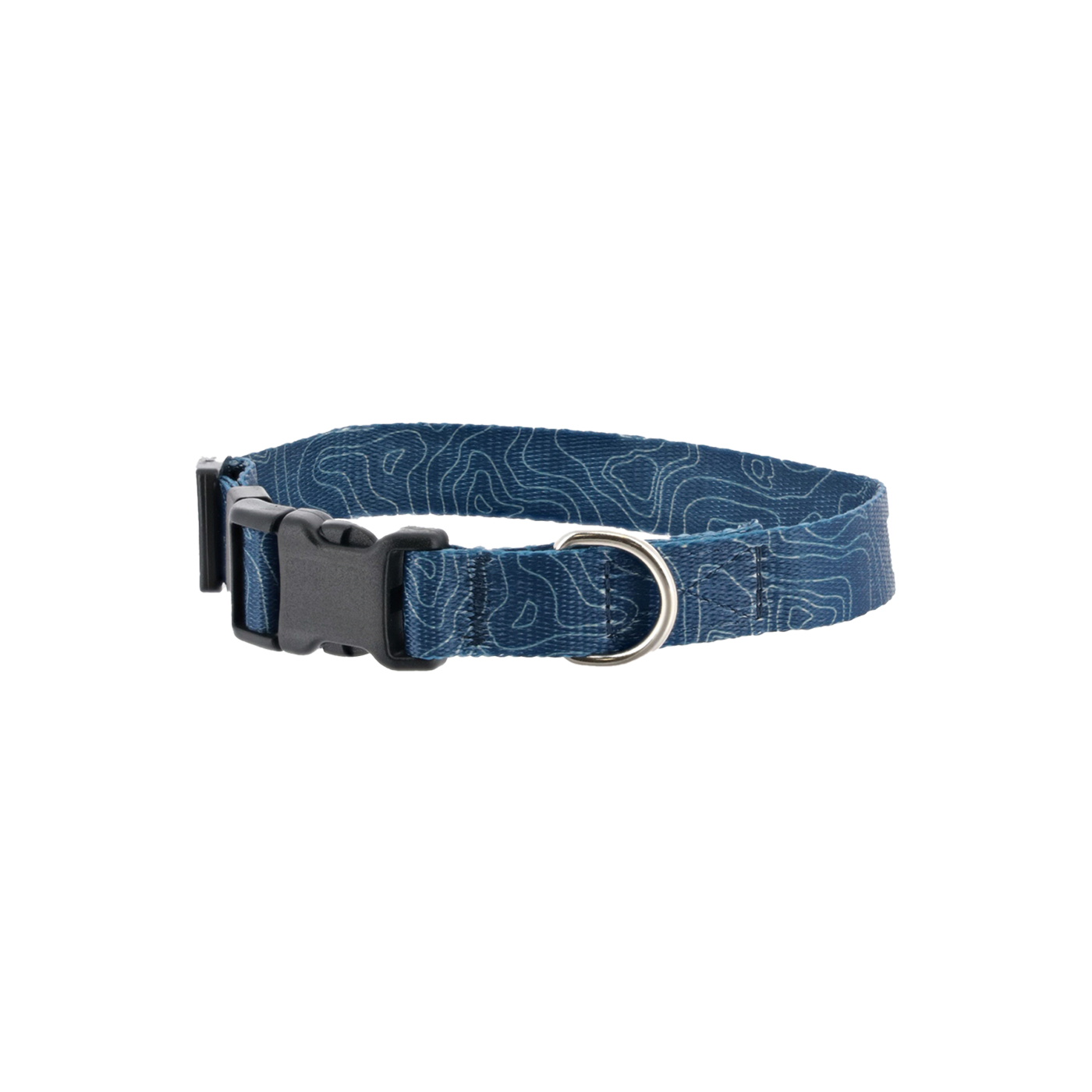 Ford Bronco Blue Topographical Adjustable Dog Collar