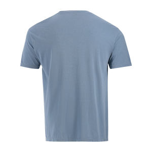 Plain blue t-shirt on a white background