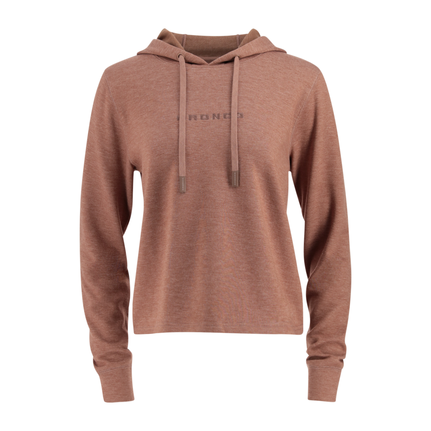 Ford Bronco Burnt Sienna Womens Lightweight Fleece Hoodie