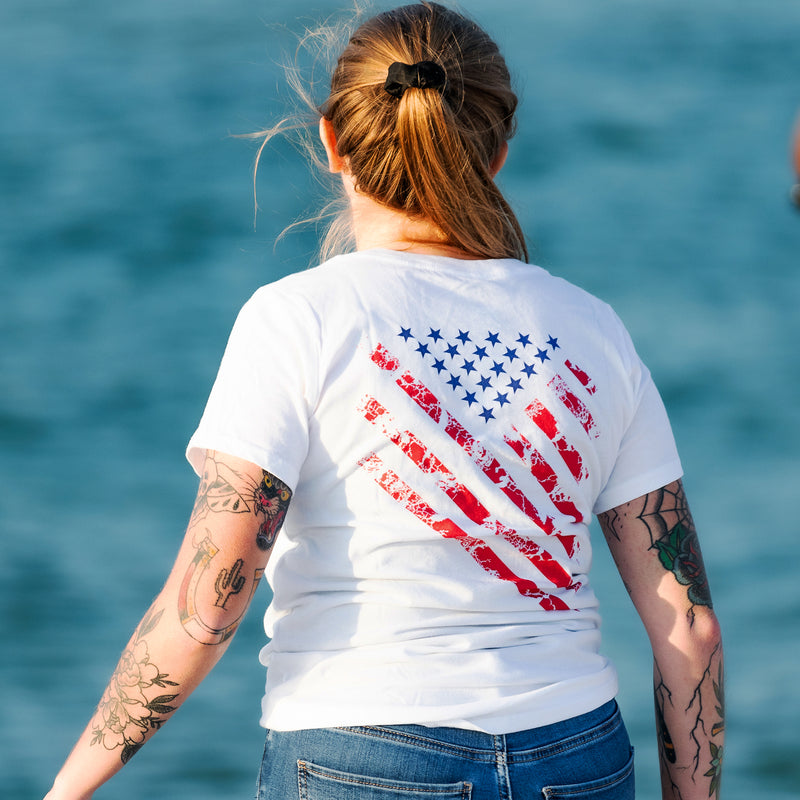 Proud To Honor Flag Women's T-Shirt - Lifestyle