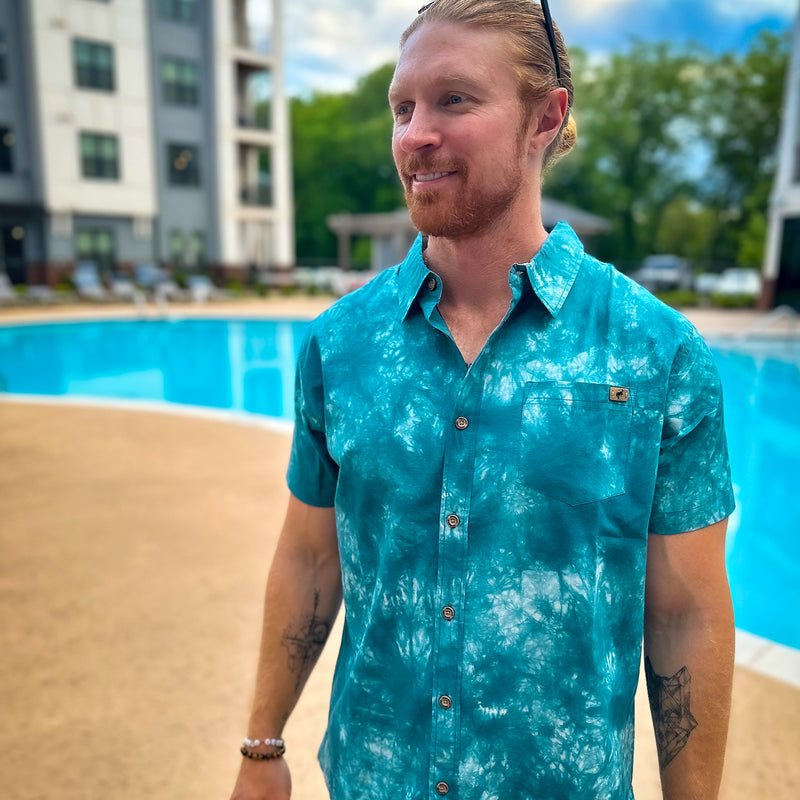 Ford Bronco Men's Tonal Wash Camp Shirt - Lifestyle