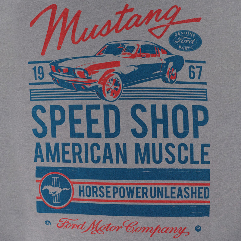 Ford Mustang Men's Vintage Speed Shop T-Shirt
