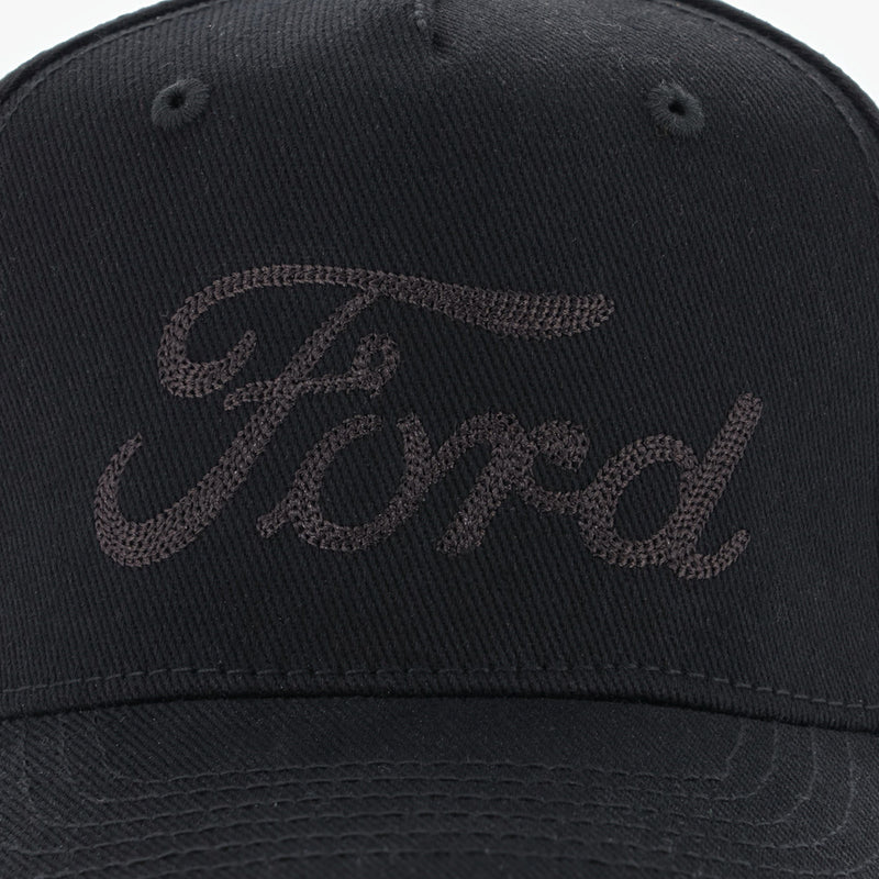 Ford Chain Stitch Script Slide Hat - Close Up