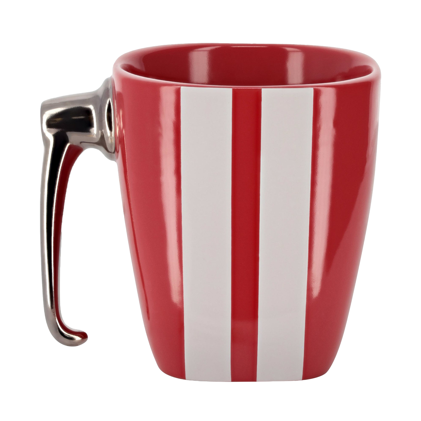Ford Mustang 15oz Striped Red Vintage Ceramic Mug