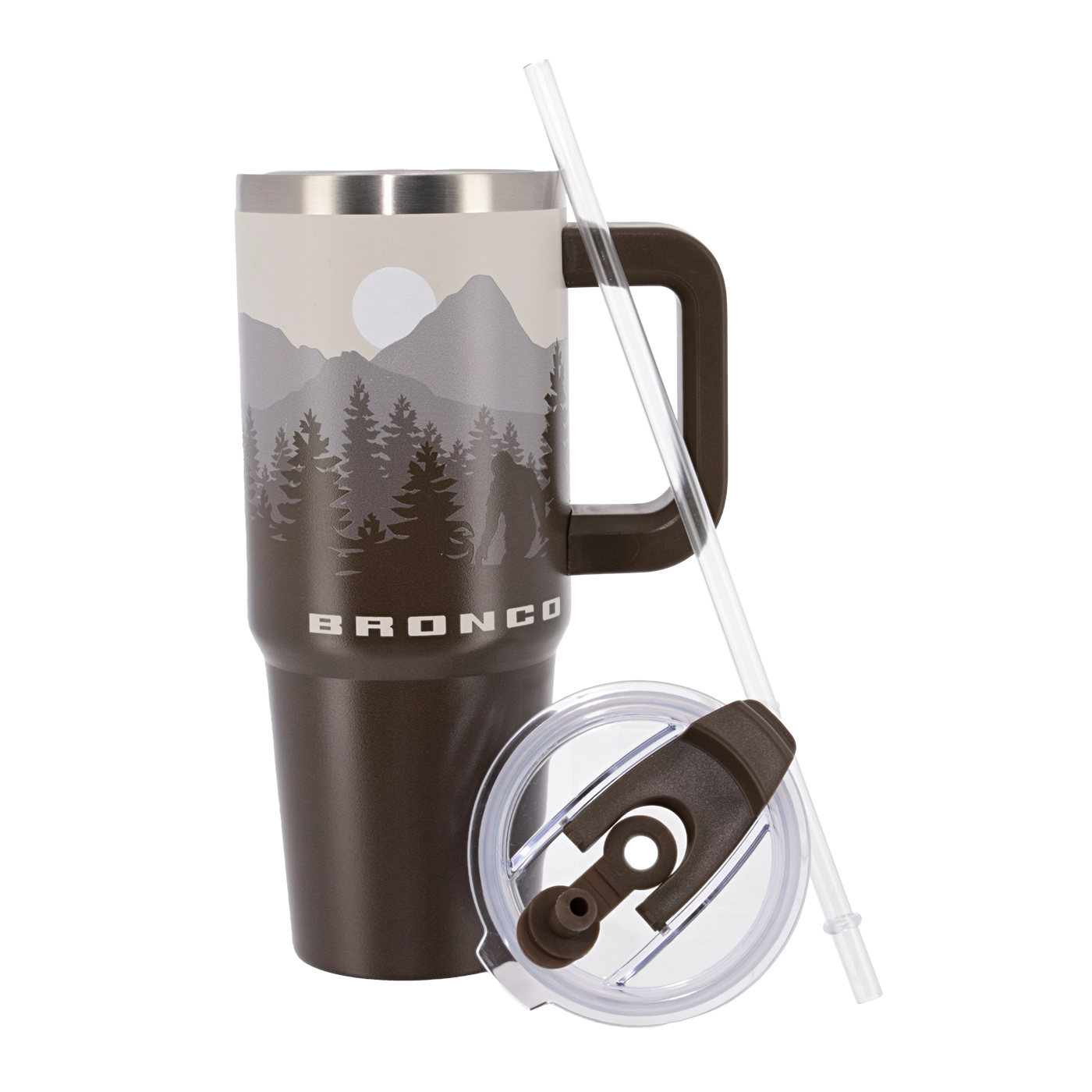 Ford Bronco Stainless Steel Tumbler with Handle