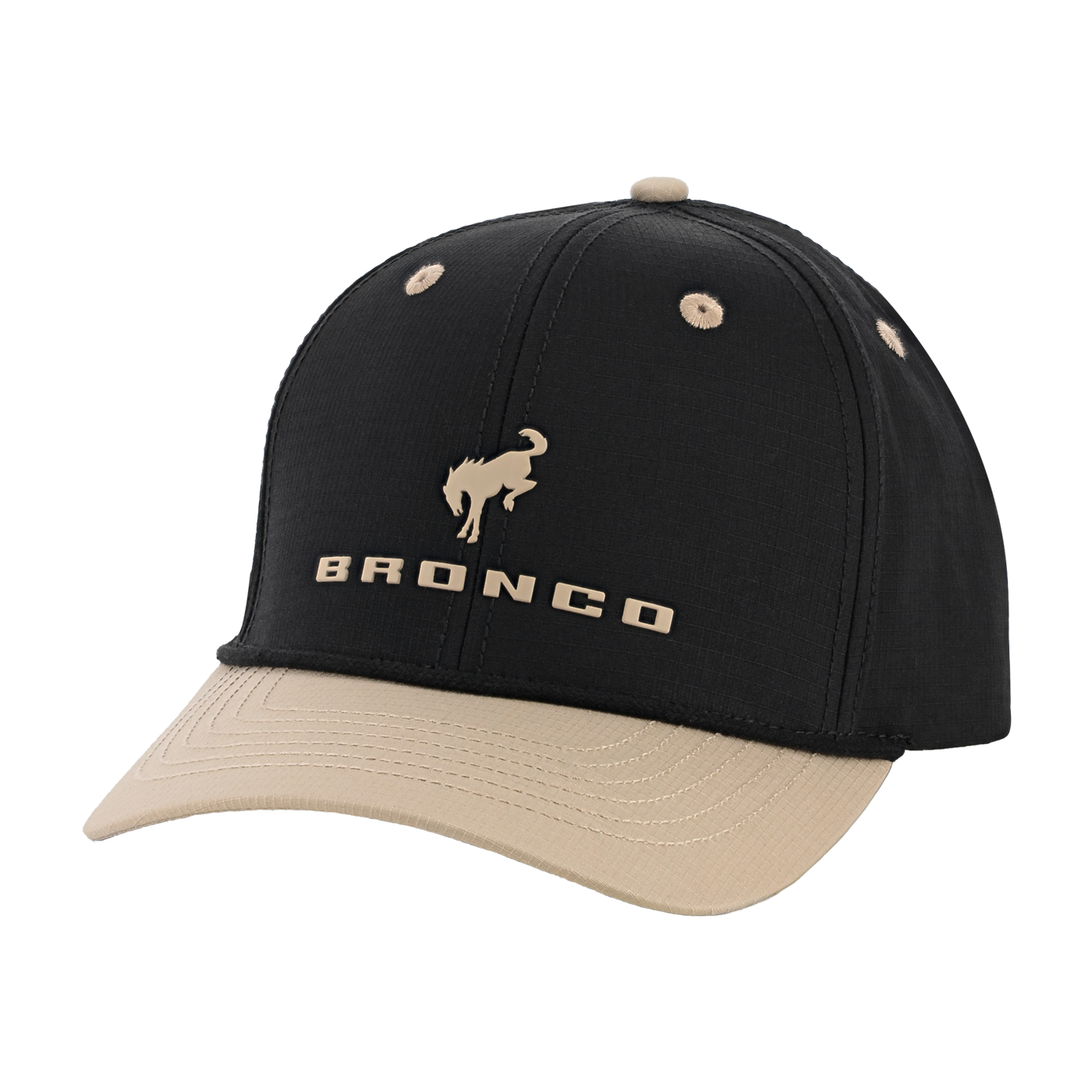 Ford Bronco Black & Beige Snap Back Hat