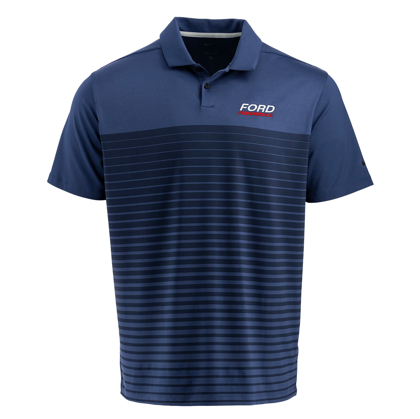 Ford Performance Nike Striped Mens Dri Fit Polo