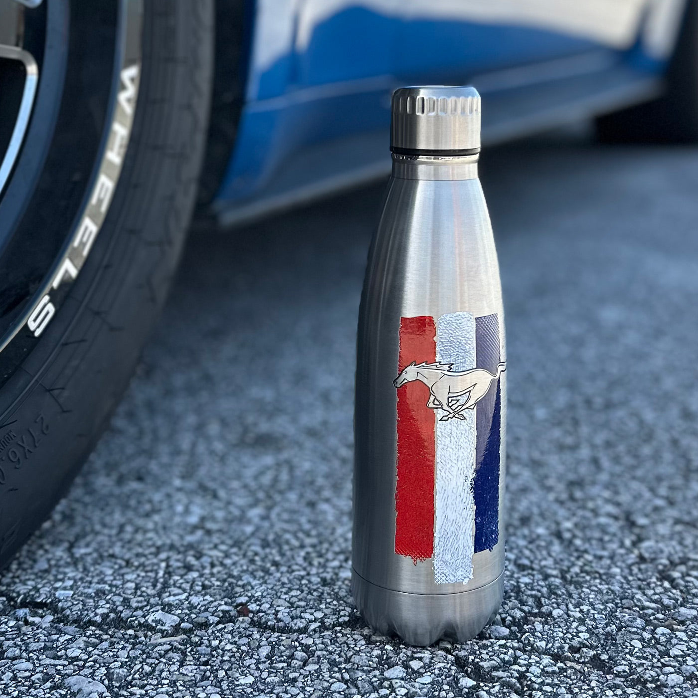 Ford Mustang Tribar 17oz Stainless Steel Water Bottle