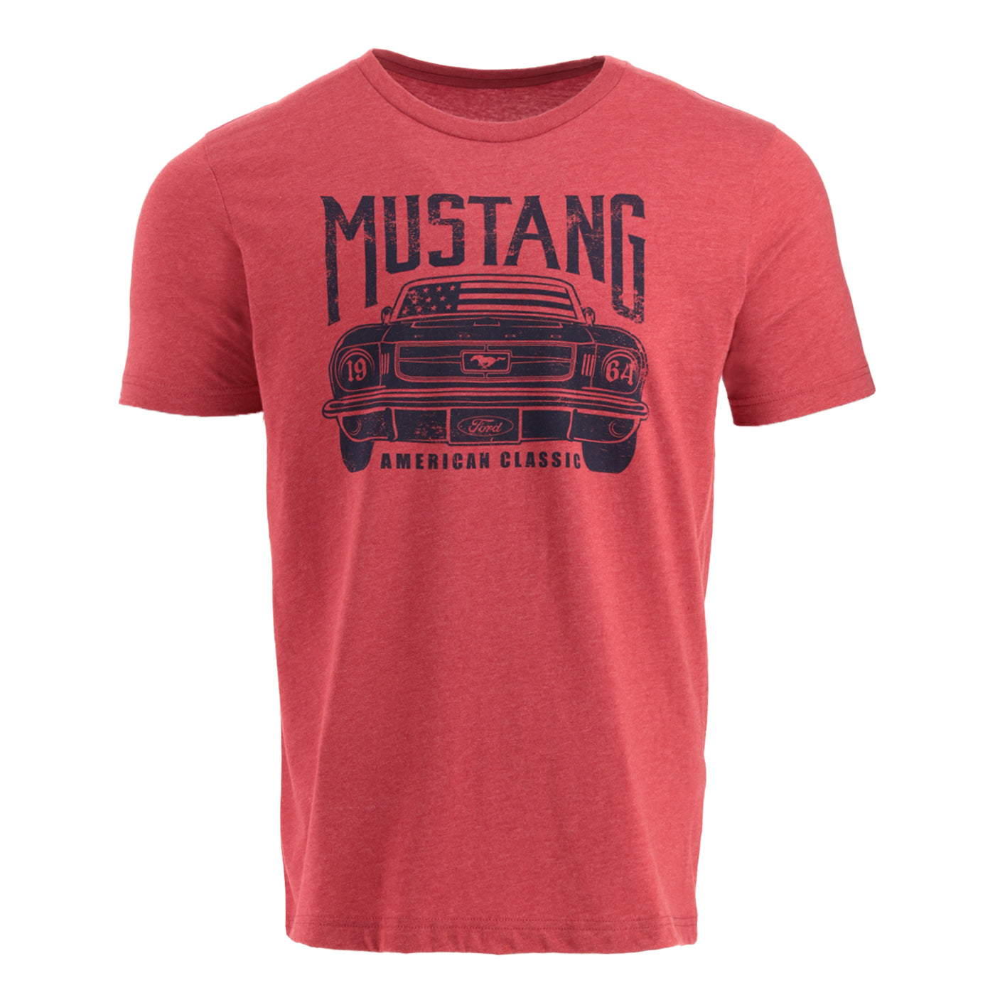 Ford 1964 Mustang Mens American Classic Red T-Shirt