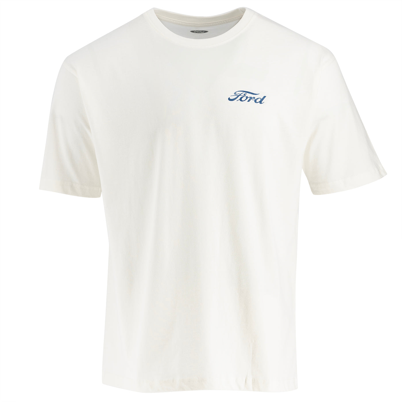 Ford Vintage Logo Born in Detroit Cream Mens T-Shirt