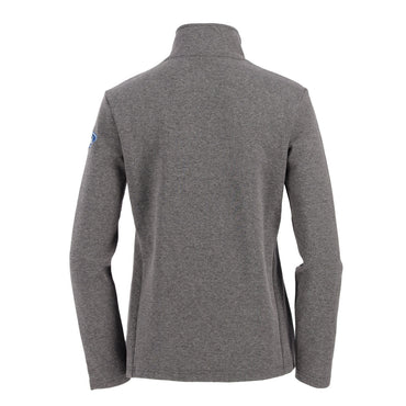 Ford Oval Womens Gray Long Sleeve Performance Quarter Zip