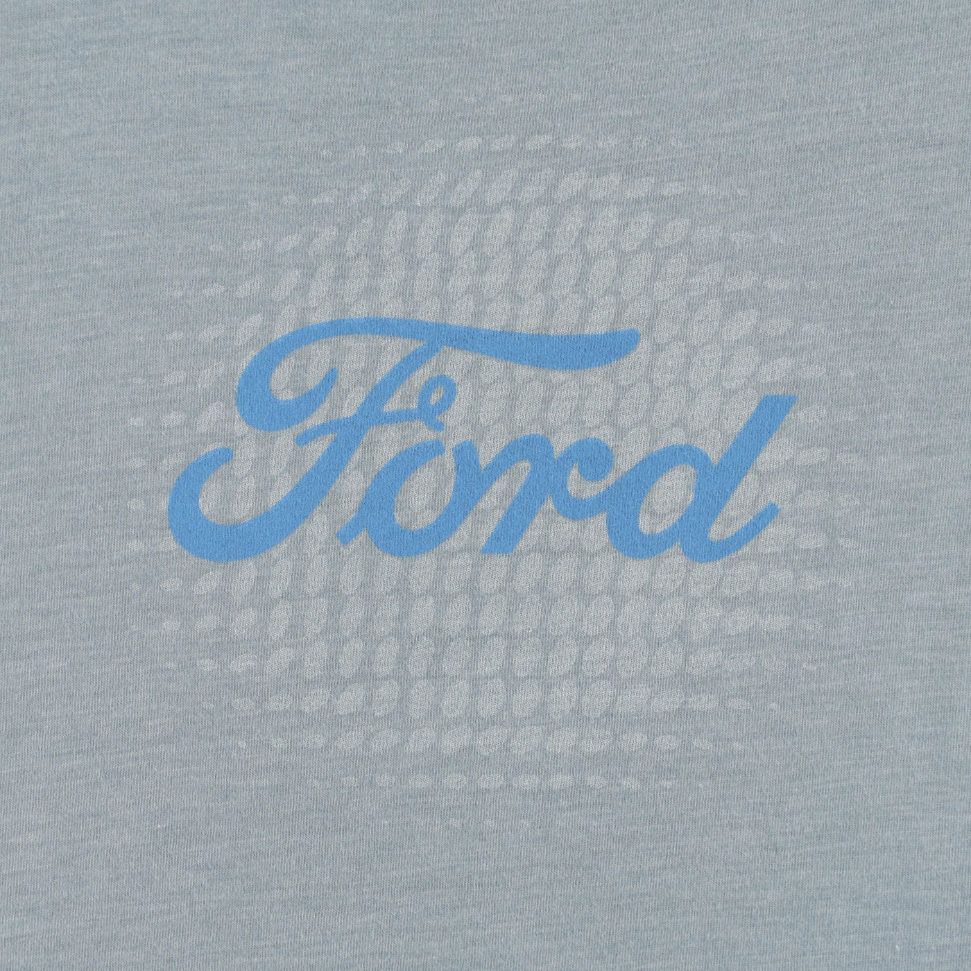 Ford Script Logo Light Blue Womens Razor Back T-Shirt