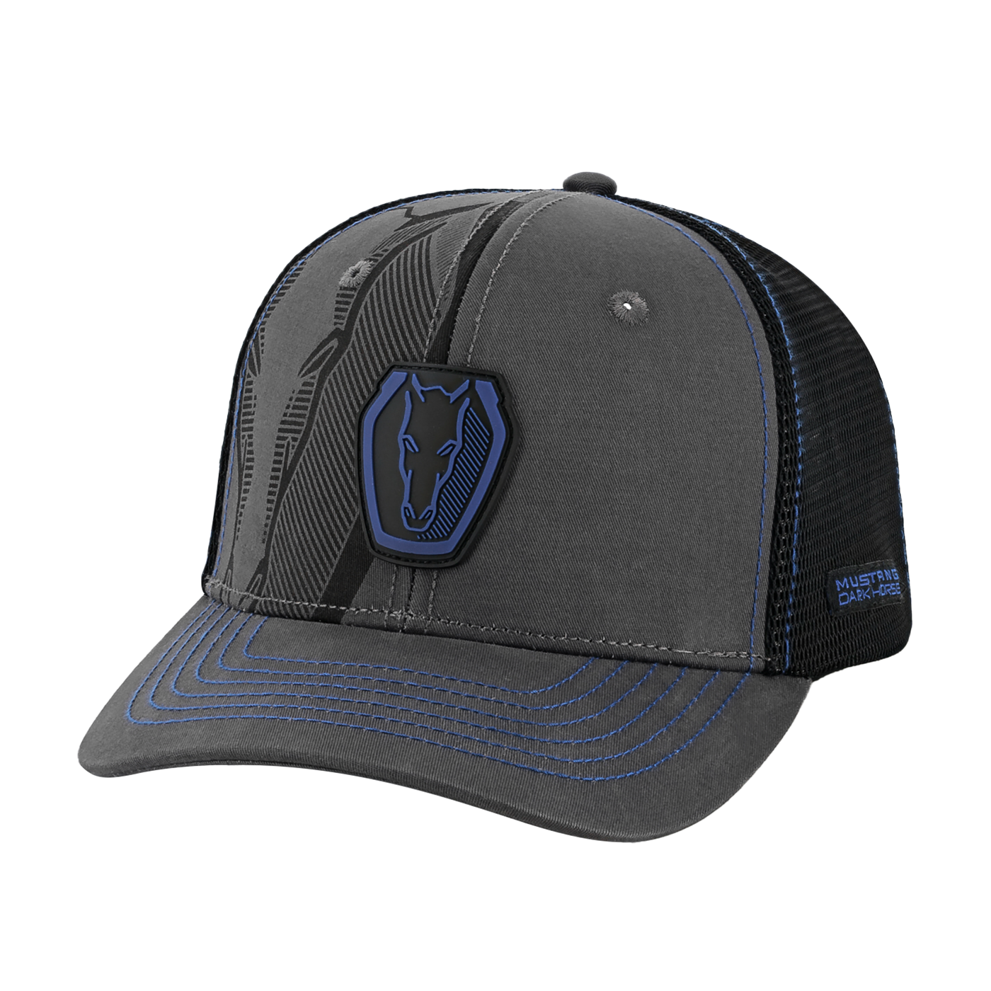 Ford Mustang Dark Horse Mesh Flex Fit Snap Back Hat