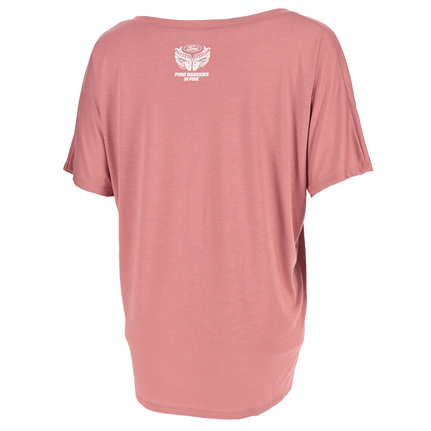 Ford Warrior's In Pink Women's Take Flight V-Neck T-Shirt - Back View