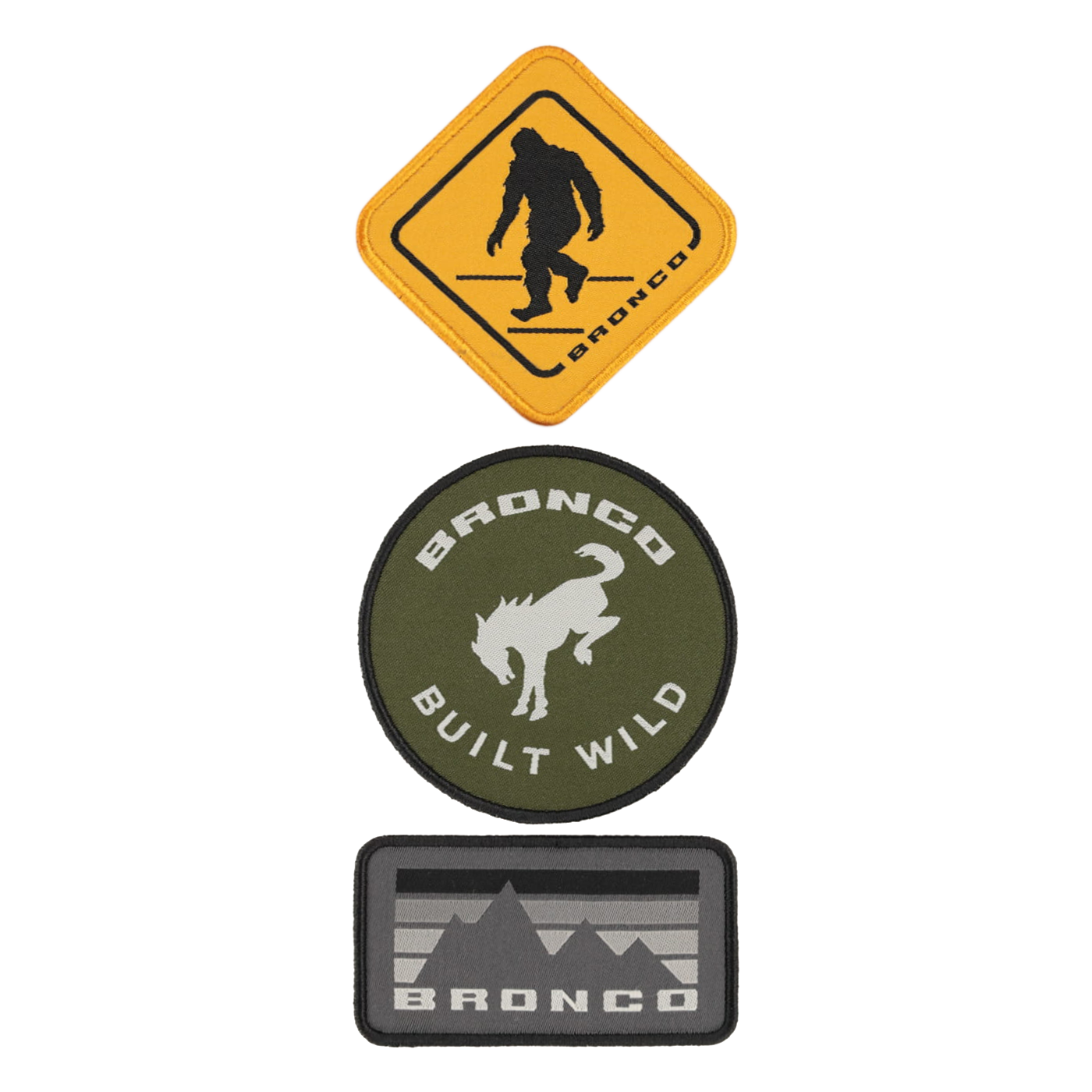 Ford Bronco 3pc Patch Set