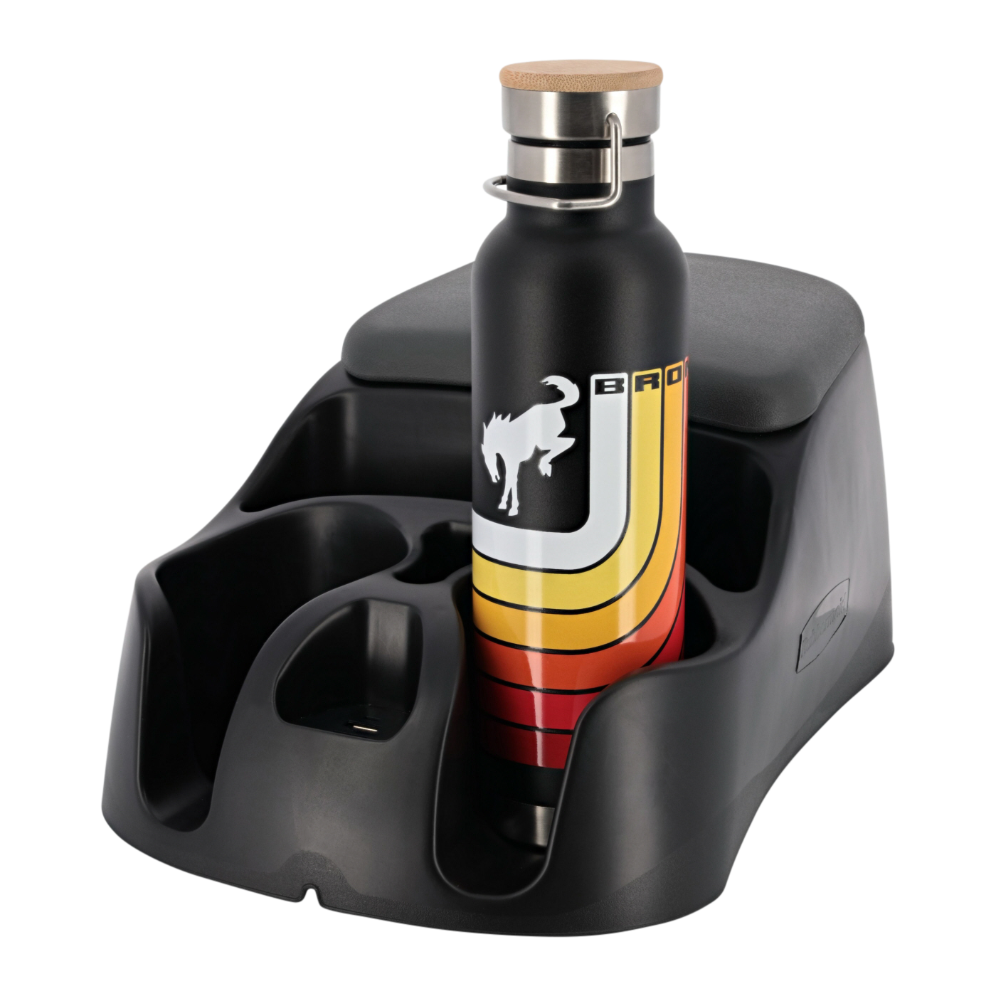 Ford Bronco Free Wheeling 18oz Striped Stainless Steel Water Bottle