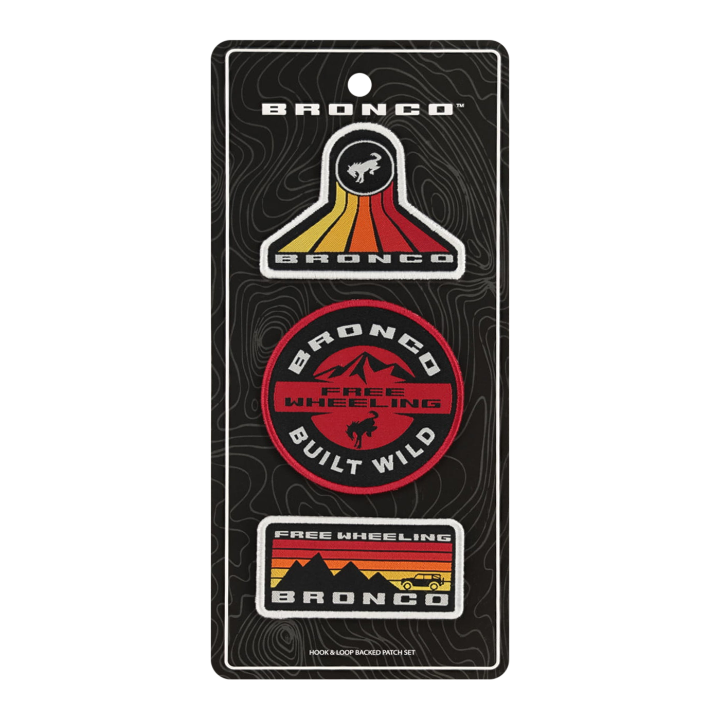 Ford Bronco Free Wheeling 3pc Patch Set