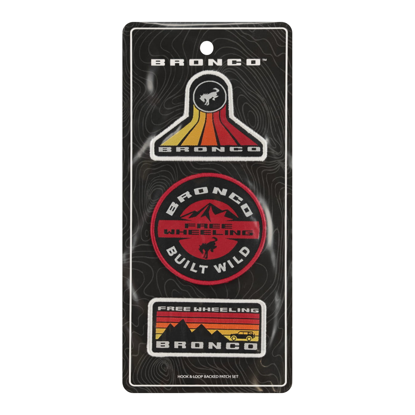 Ford Bronco Free Wheeling 3pc Patch Set