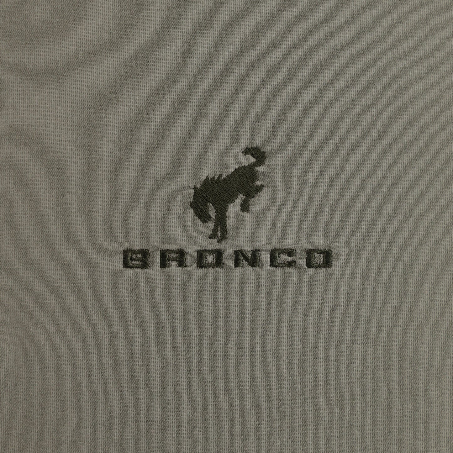 Ford Bronco Mens Green Pullover Quarter Zip Sweatshirt