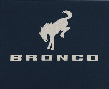 Ford Bronco Mens Navy Blue Fleece Hoodie
