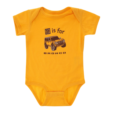 Ford B is for Bronco 2pc Yellow Baby Bodysuit & Bib Set