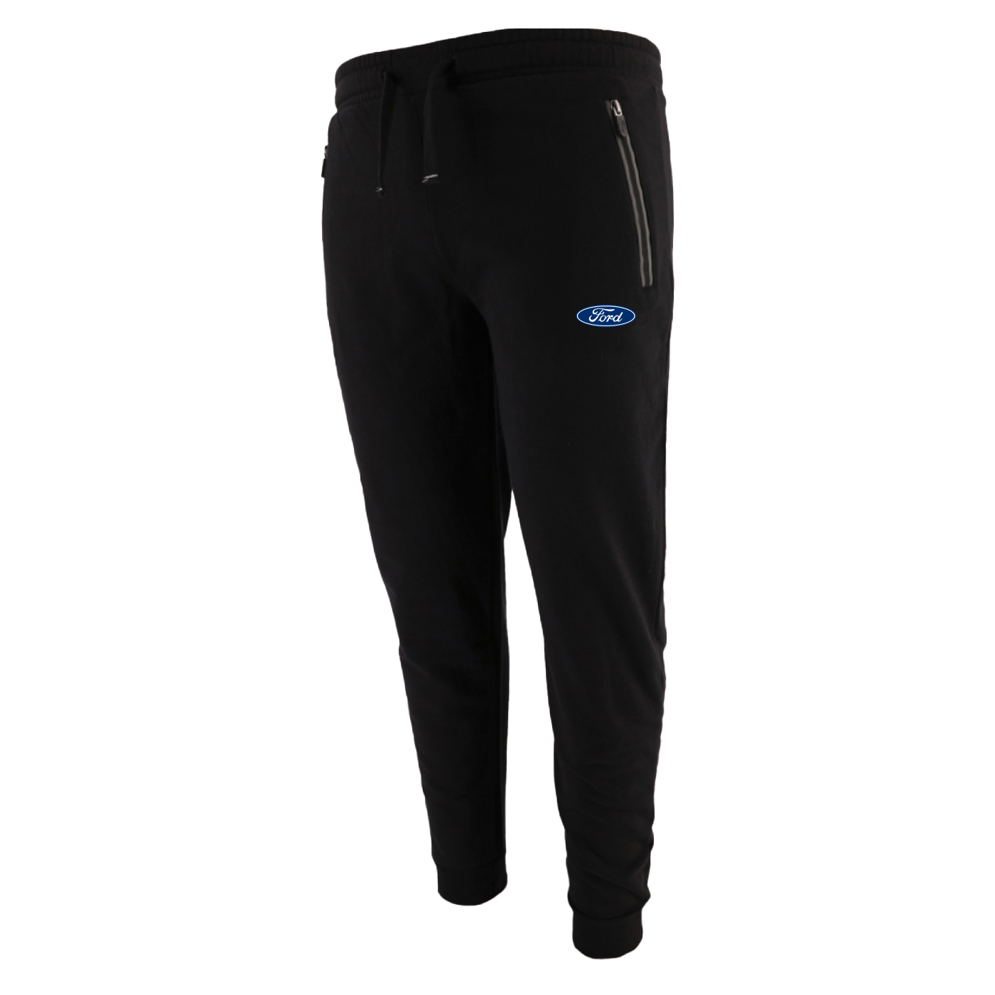 Ford Oval Logo Mens Black Athletic Joggers