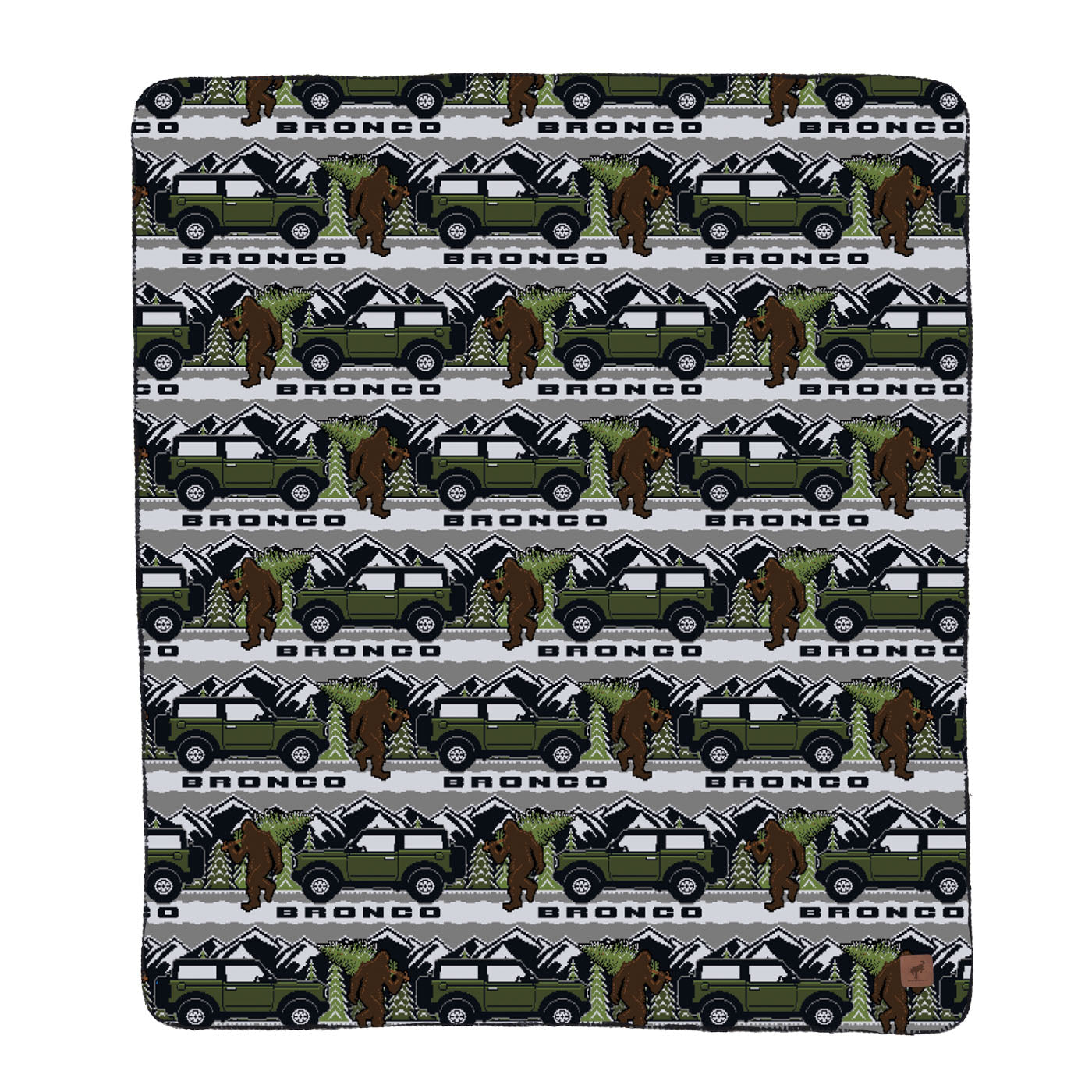 Ford Bronco 50" x 60" Holiday Sherpa Blanket