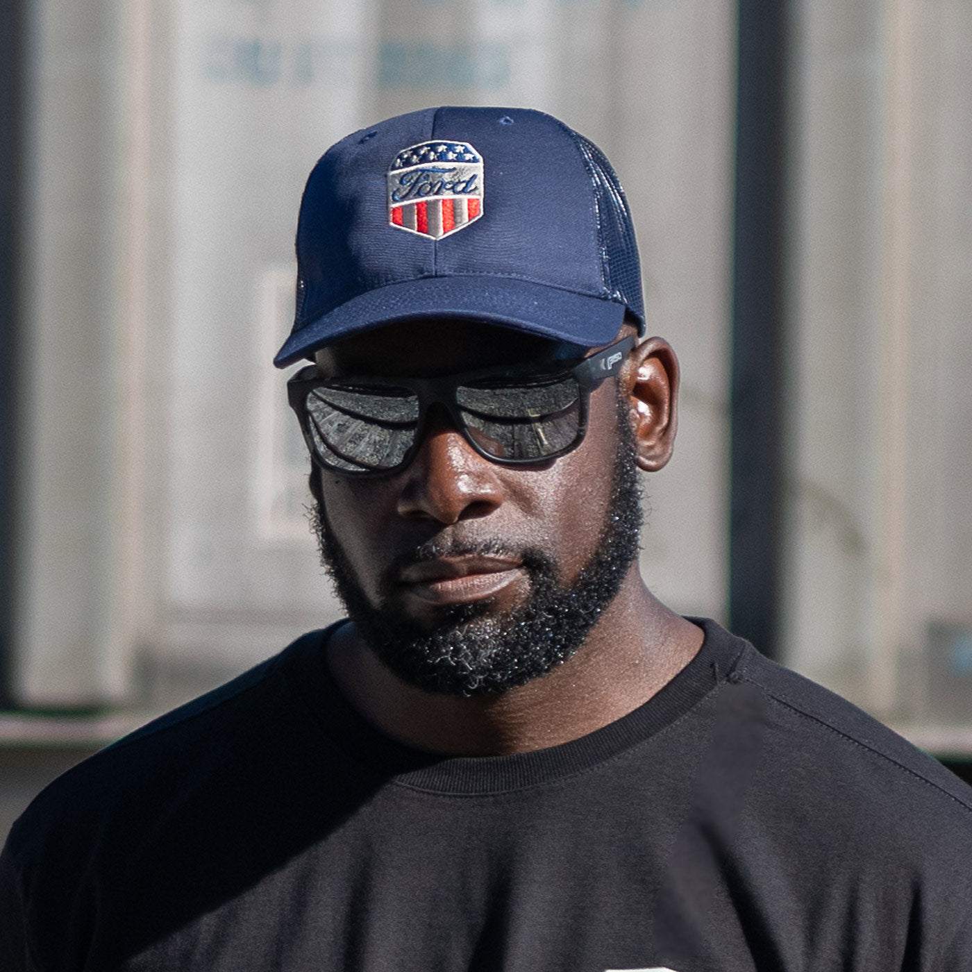 Ford Proud To Honor Mens Americana Patch Trucker Hat