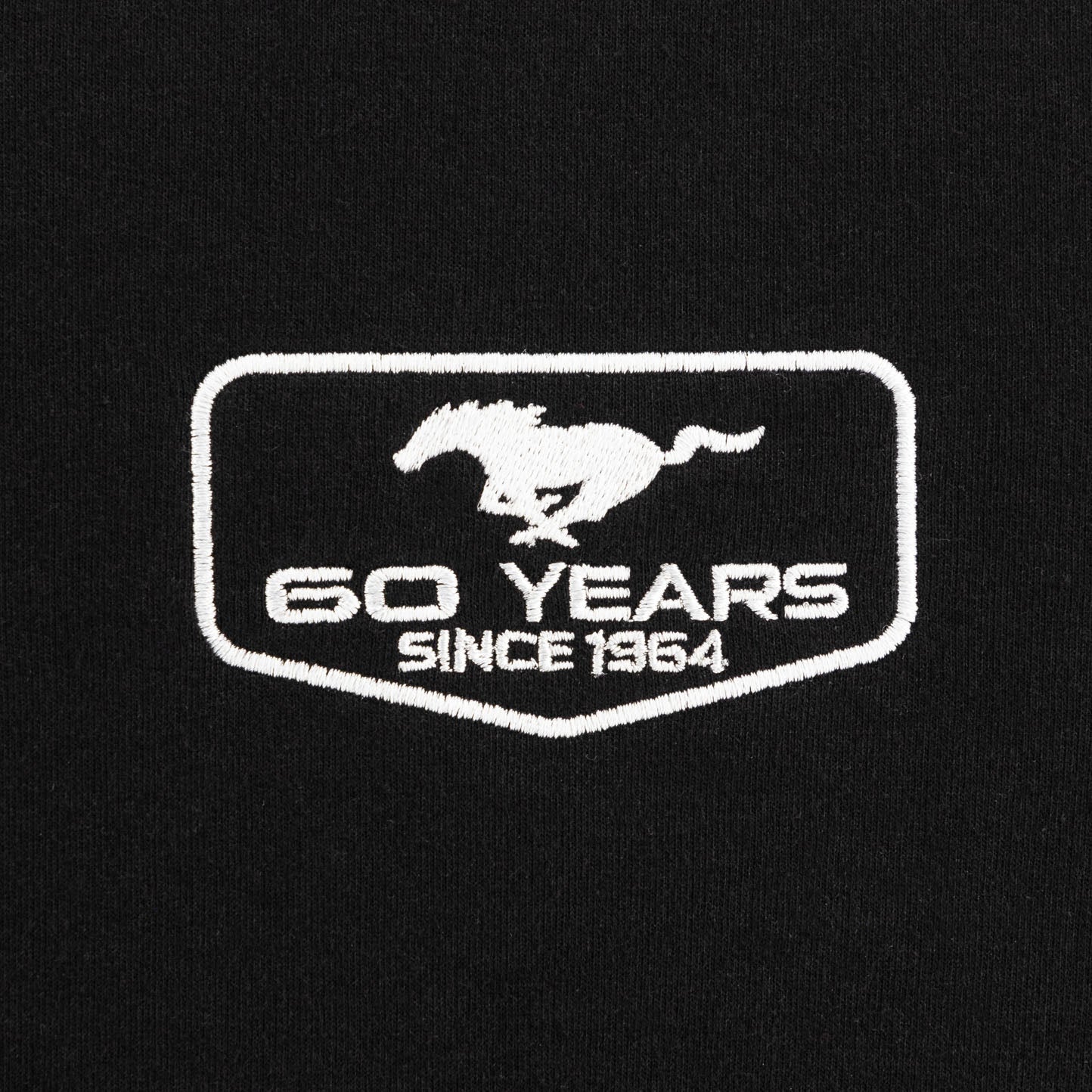 Ford Mustang 60 Years Fleece Zip Up Hoodie